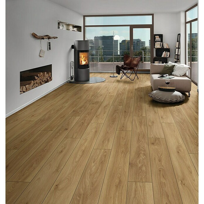 Laminat Comet Hrast  (Rustikalen videz, 1.288 x 195 x 8 mm) | 5180 - Laminat Aktion mit Trittschall | GCDA - Laminatboden | GCD - Wand Boden Decke Leisten | GC - Wand Boden Decke Leisten | G - Holz/Bauelem | BAUHAUS