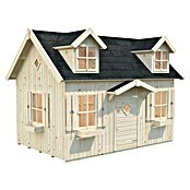 Palmako Caseta infantil Marie con altillo (L x An x Al: 286 x 193 x 234 cm, Madera, Marróm) | BAUHAUS