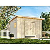 Palmako Caseta de jardín Stig (Medidas ext. (An x Pr): 394 x 305 cm, Madera, Natural) | BAUHAUS