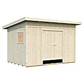 Palmako Caseta de jardín Stig (Medidas ext. (An x Pr): 394 x 305 cm, Madera, Natural) | BAUHAUS