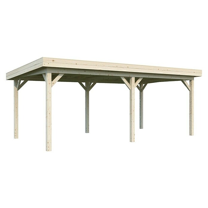 Palmako Pérgola Lenna Set L (L x An: 628 x 340 cm, Madera, Natural) | BAUHAUS