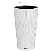 Lechuza Cottage Pflanzsäule rund Cilindro (Ø x H: 32 x 56 cm, Kunststoff, Weiß) | BAUHAUS