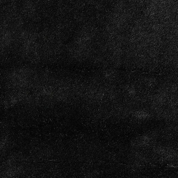 Kurzflorteppich Joy - Schwarz, 220 x 160 cm, 100 % Polyester - Schwarzer Stoff mit subtiler Textur, ideal für Hintergründe und Designelemente.