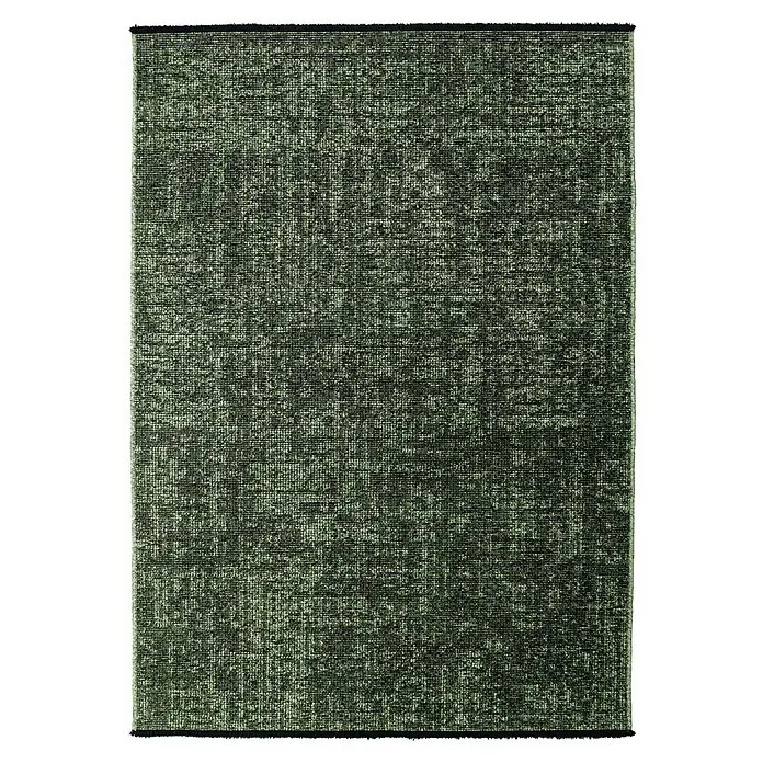 Flachgewebeteppich Space - Grün, 230 x 160 cm, 84 % Baumwolle, 16 % Polyester - Grüner Teppich mit feiner Textur, der jedem Raum eine natürliche Note verleiht. Ideal für Wohn- und Schlafzimmer, strapazierfähig und pflegeleicht.