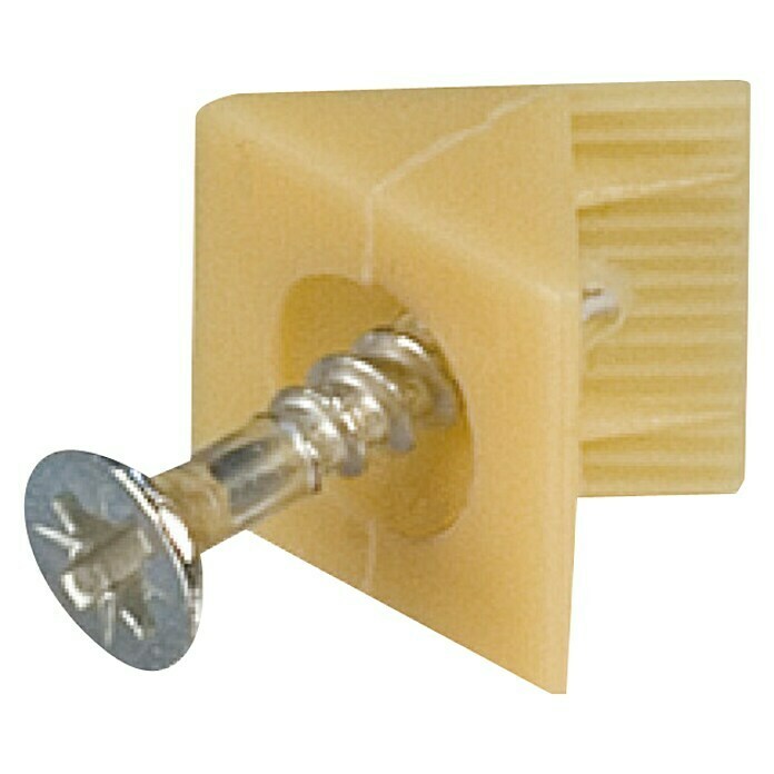 Häfele Conector del panel trasero (L x An: 15 x 11 mm, Plástico, Beige)