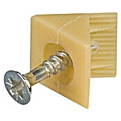 Häfele Conector del panel trasero (L x An: 15 x 11 mm, Plástico, Beige)