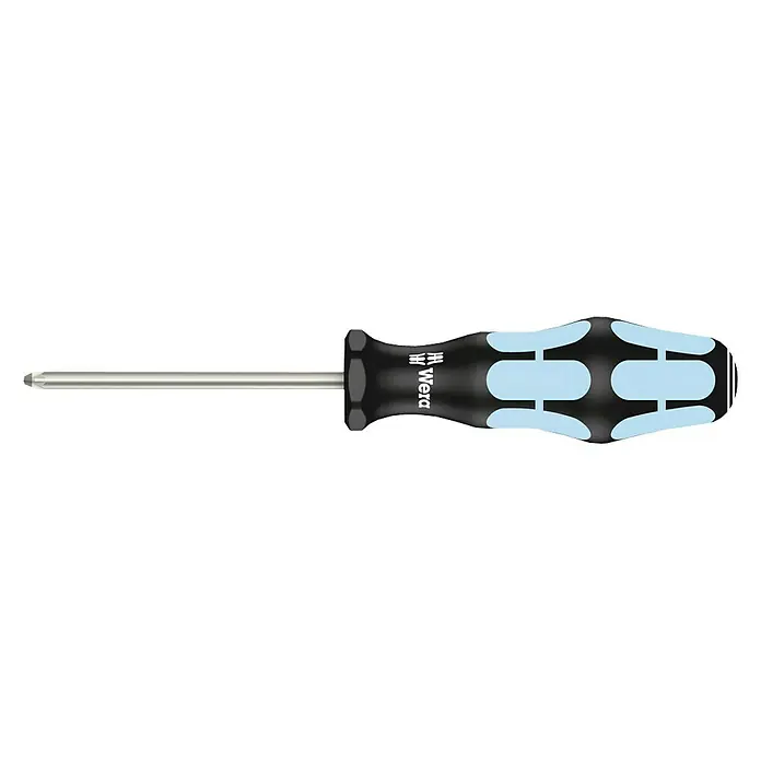 Wera Schraubendreher Kraftform Stainless 3355 - PZ 1, 80 mm - Ein Wera Schraubendreher mit ergonomischem Griff für präzises Arbeiten und hohen Komfort bei jeder Anwendung.