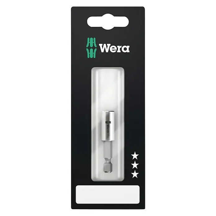 Wera Classic Bithalter Rapidaptor 893/4/1 - 50 mm, Magnetisch - Wera Bit-Halter mit Hülse in Verpackung. Der Bithalter sorgt für sicheren Halt und schnellen Bitwechsel und bietet eine lange Lebensdauer.