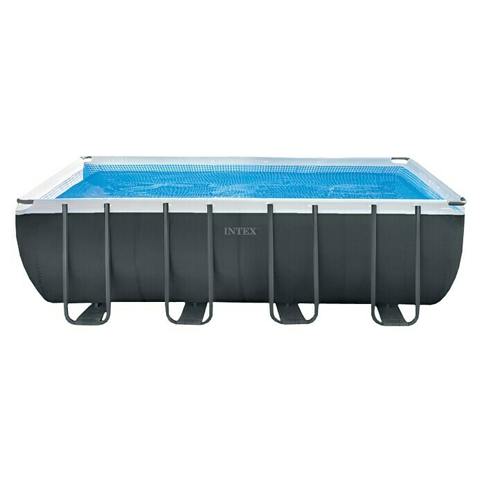 Intex Frame-Pool-Set Ultra Quadra XTR (L x B x H: 549 x 274 x 132 cm, Fassungsvermögen: 17,2 m³, Dunkelgrau)