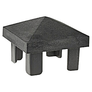 Pfostenkappe (B x H: 73,5 x 73,5 mm, Anthrazit, Kunststoff)