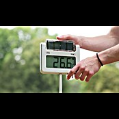 TFA Dostmann Gartenthermometer 'Avenue' Digital Solar (Digital, L x B x H: 1 145 x 40 x 175 mm, Silber) | BAUHAUS
