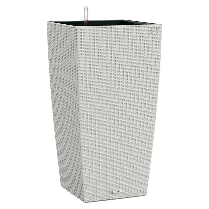 Lechuza Cottage Pflanzsäule eckig Cubico 40 (Außenmaß (L x B x H): 39,5 x 39,5 x 75,5 cm, Kunststoff, Lichtgrau) | BAUHAUS