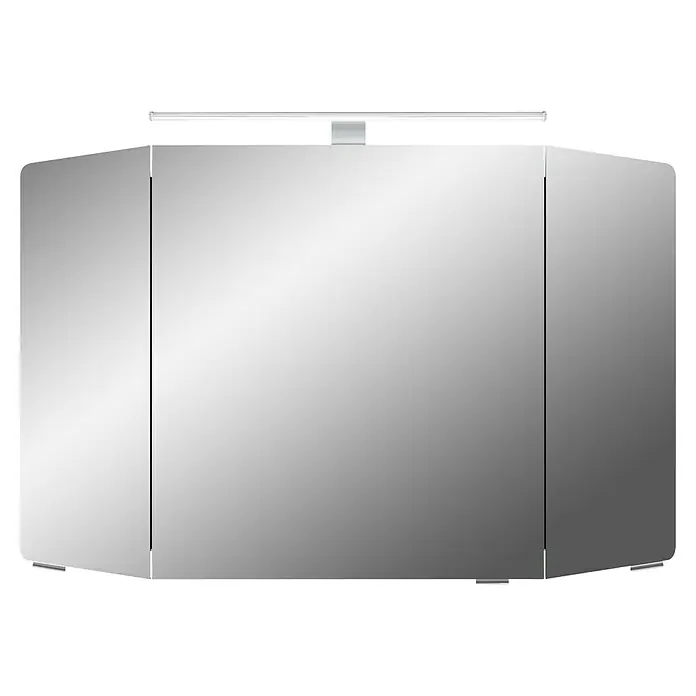 Pelipal Cassca LED-Spiegelschrank - B x H: 100 x 67 cm, Eiche - Spiegelschrank mit integrierter Beleuchtung, ideal für Badezimmer. Praktische Lösung für mehr Stauraum und gutes Licht.