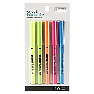 Cricut Filzstift-Set Infusible Ink Filzstift-Set Neon (5 -tlg., Neon, Strichstärke: 1 mm)