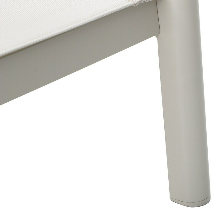 Sunfun Solo Loungesofa 3-Sitzer (B x T x H: 199 x 84,5 x 62,5 cm, Aluminium, Olefin, Light-Greige) | BAUHAUS