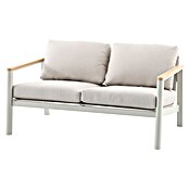 Sunfun Solo Loungesofa 2-Sitzer (B x T x H: 136 x 84,5 x 62,5 cm, Aluminium, Olefin, Light-Greige) | BAUHAUS