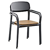 Sunfun Gastro Stapelstuhl (Stahl, Polywood, Stapelbar, Night-Grey, B x T x H: 57,5 x 53,5 x 83,5 cm) | BAUHAUS
