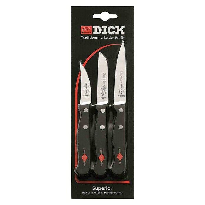 Dick Küchenmesser-Set Superior (3 -tlg., Stahl, Länge: 27,5 cm) | BAUHAUS