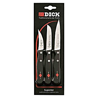 Dick Küchenmesser-Set Superior (3 -tlg., Stahl, Länge: 27,5 cm)