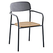 Sunfun Gastro Stapelstuhl (Stahl, Polywood, Stapelbar, Night-Grey, B x T x H: 57,5 x 53,5 x 83,5 cm) | BAUHAUS