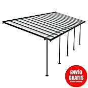 Palram – Canopia Marquesina adosada Sierra (An x Pr: 860 x 299 cm, Antracita, Policarbonato, Gris) | BAUHAUS
