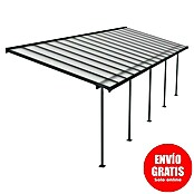 Palram – Canopia Marquesina adosada Sierra (An x Pr: 924 x 299 cm, Antracita, Policarbonato, Gris) | BAUHAUS