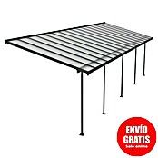 Palram – Canopia Marquesina adosada Sierra (An x Pr: 980 x 299 cm, Antracita, Policarbonato, Gris) | BAUHAUS