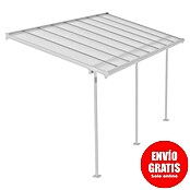 Palram – Canopia Marquesina adosada Sierra (An x Pr: 447,5 x 228 cm, Blanco, Policarbonato, Gris) | BAUHAUS