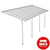 Palram – Canopia Marquesina adosada Sierra (An x Pr: 670,5 x 228 cm, Blanco, Policarbonato, Gris) | BAUHAUS