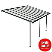 Palram – Canopia Marquesina adosada Sierra (An x Pr: 555 x 299 cm, Antracita, Policarbonato, Gris) | BAUHAUS