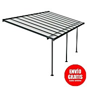 Palram – Canopia Marquesina adosada Sierra (An x Pr: 619 x 299 cm, Antracita, Policarbonato, Gris) | BAUHAUS
