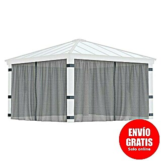 Palram – Canopia Cortina mosquitera para cenador Dallas (An x Al: 435 x 212 cm, Gris)