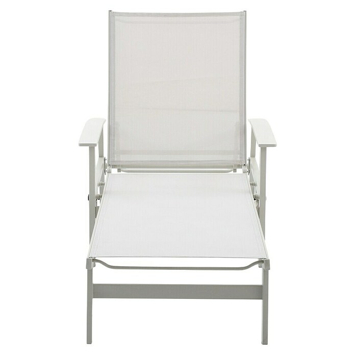 Sunfun Maja Gartenliege (B x T x H: 170,5 x 63,5 x 102 cm, Aluminium, Light-Greige, Rollbar) | BAUHAUS