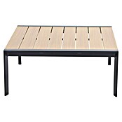 Sunfun Maja Garten-Loungetisch Holzoptik (L x B x H: 100 x 100 x 42 cm, Aluminium, Polywood, Night-Grey) | BAUHAUS