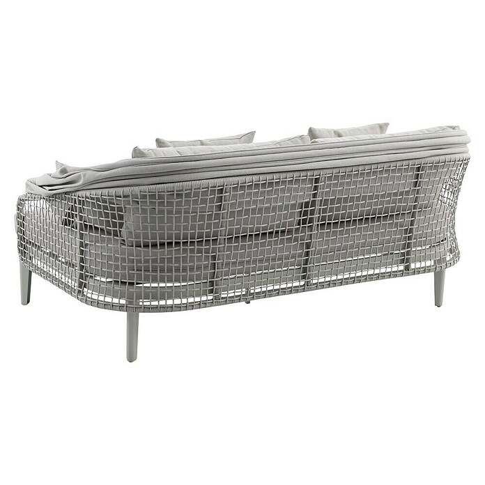 Sunfun Solo Rope Lounge kavč  (Š x G x V: 187 x 114 x 81,5 cm, Aluminij, Olefin, Siva) | 8303 - Loungeset | ICAE - Sommermöbel Loungemöbel | ICA - Sommermöbel | IC - Freizeit im Garten | I - Stadtgarten | BAUHAUS