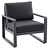 Sunfun Maja Lounge stolica  (Š x D x V: 76 x 76 x 74,5 cm, Aluminij, olefin, Tamno siva) | BAUHAUS