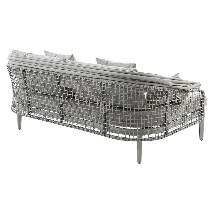 Sunfun Solo Rope Lounge kavč  (Š x G x V: 187 x 114 x 81,5 cm, Aluminij, Olefin, Siva) | 8303 - Loungeset | ICAE - Sommermöbel Loungemöbel | ICA - Sommermöbel | IC - Freizeit im Garten | I - Stadtgarten | BAUHAUS