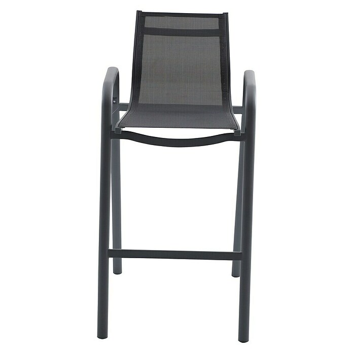 Sunfun Gastro Vrtni barski stol  (Jeklo, Tekstil, Možnost nakladanja, Antracit, Š x G x V: 53,5 x 74 x 110 cm) | 8350 - Stühle Textilen | ICAB - Sommermöbel Stühle | ICA - Sommermöbel | IC - Freizeit im Garten | I - Stadtgarten | BAUHAUS