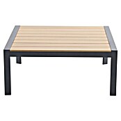 Sunfun Maja Garten-Loungetisch Holzoptik (L x B x H: 100 x 100 x 42 cm, Aluminium, Polywood, Night-Grey) | BAUHAUS