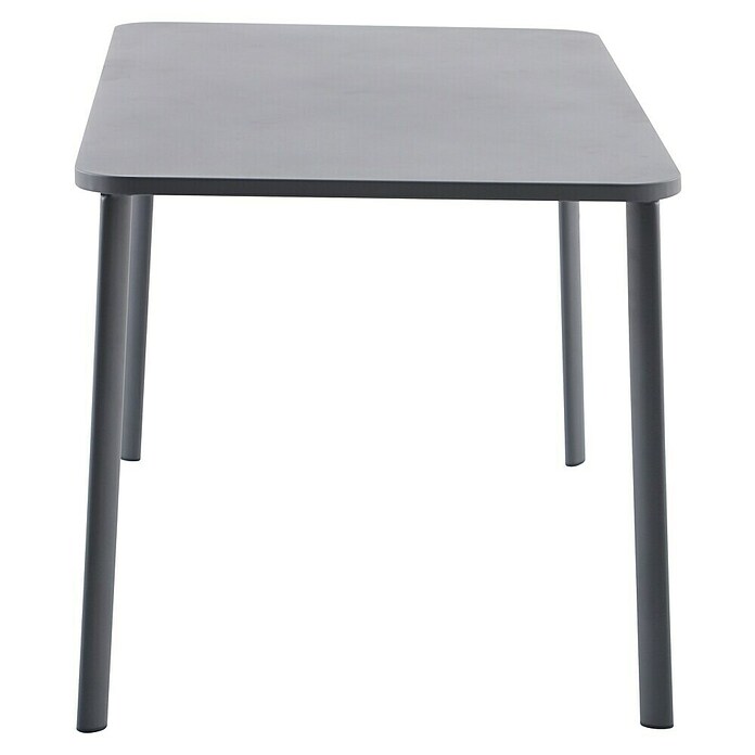 Sunfun Gastro Gartentisch (L x B x H: 142,5 x 82,5 x 75 cm, Stahl, Night-Grey, Stapelbar) | BAUHAUS