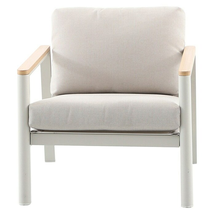 Sunfun Solo Loungesessel (B x T x H: 73 x 84,5 x 62,5 cm, Aluminium, Olefin, Light-Greige) | BAUHAUS