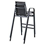 Sunfun Gastro Vrtni barski stol  (Jeklo, Tekstil, Možnost nakladanja, Antracit, Š x G x V: 53,5 x 74 x 110 cm) | 8350 - Stühle Textilen | ICAB - Sommermöbel Stühle | ICA - Sommermöbel | IC - Freizeit im Garten | I - Stadtgarten | BAUHAUS