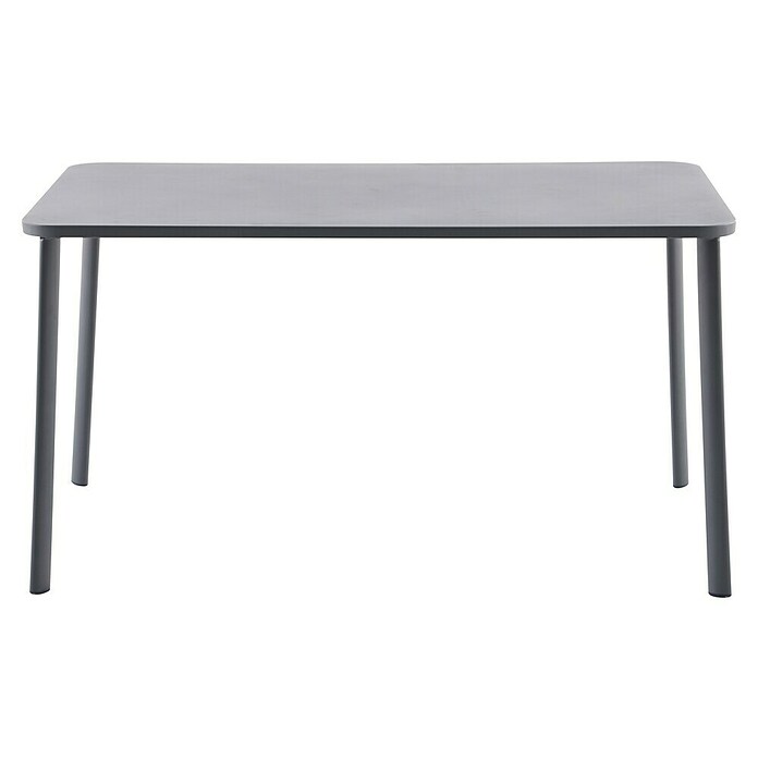 Sunfun Gastro Gartentisch (L x B x H: 142,5 x 82,5 x 75 cm, Stahl, Night-Grey, Stapelbar) | BAUHAUS