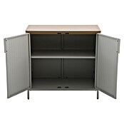Sunfun Solo Garten-Aufbewahrungschrank (L x B x H: 90 x 46 x 86 cm, Stahl, Polywood, Light-Grey) | BAUHAUS
