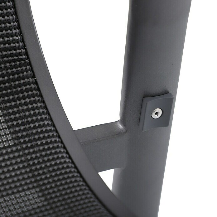 Sunfun Gastro Vrtni barski stol  (Jeklo, Tekstil, Možnost nakladanja, Antracit, Š x G x V: 53,5 x 74 x 110 cm) | 8350 - Stühle Textilen | ICAB - Sommermöbel Stühle | ICA - Sommermöbel | IC - Freizeit im Garten | I - Stadtgarten | BAUHAUS