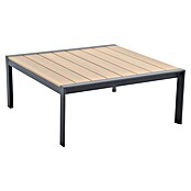 Sunfun Maja Garten-Loungetisch Holzoptik (L x B x H: 100 x 100 x 42 cm, Aluminium, Polywood, Night-Grey) | BAUHAUS