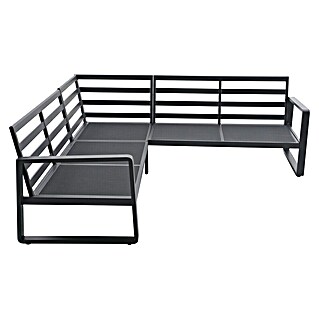 Sunfun Maja Loungesofa-Eckelement (Aluminium, Olefin, Night-Grey)