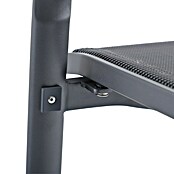 Sunfun Gastro Vrtni barski stol  (Jeklo, Tekstil, Možnost nakladanja, Antracit, Š x G x V: 53,5 x 74 x 110 cm) | 8350 - Stühle Textilen | ICAB - Sommermöbel Stühle | ICA - Sommermöbel | IC - Freizeit im Garten | I - Stadtgarten | BAUHAUS