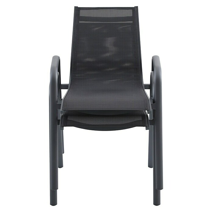 Sunfun Gastro Vrtni fotelj Gastro  (Jeklo, Tekstil, Možnost nakladanja, Antracit, Š x G x V: 57,5 x 68,5 x 88 cm) | 8350 - Stühle Textilen | ICAB - Sommermöbel Stühle | ICA - Sommermöbel | IC - Freizeit im Garten | I - Stadtgarten | BAUHAUS