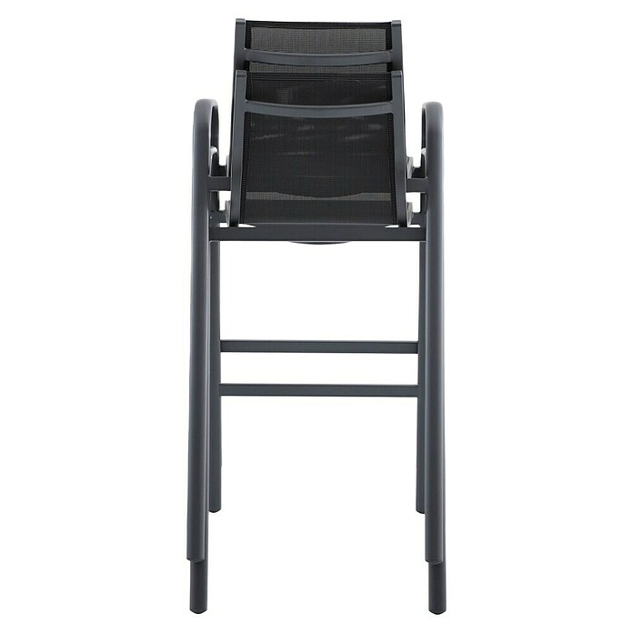 Sunfun Gastro Vrtni barski stol  (Jeklo, Tekstil, Možnost nakladanja, Antracit, Š x G x V: 53,5 x 74 x 110 cm) | 8350 - Stühle Textilen | ICAB - Sommermöbel Stühle | ICA - Sommermöbel | IC - Freizeit im Garten | I - Stadtgarten | BAUHAUS
